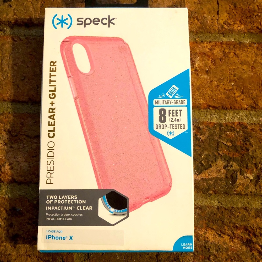 Pink Glitter iPhone 10 Case